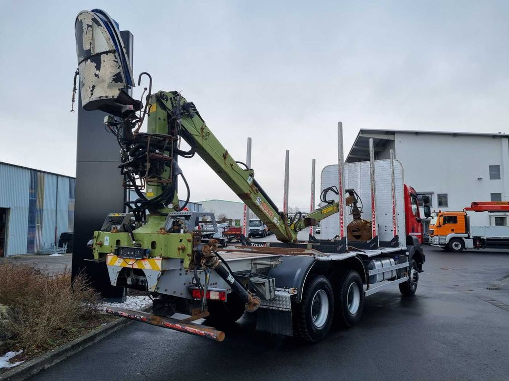 شاحنة قطع الأشجار, شاحنة كرين Renault Kerax 460.35 DXI 6x6 Loglift 96 S blatt/blatt Renault Kerax 460.35 DXI 6x6 Loglift 96 S blatt/blatt: صور 7