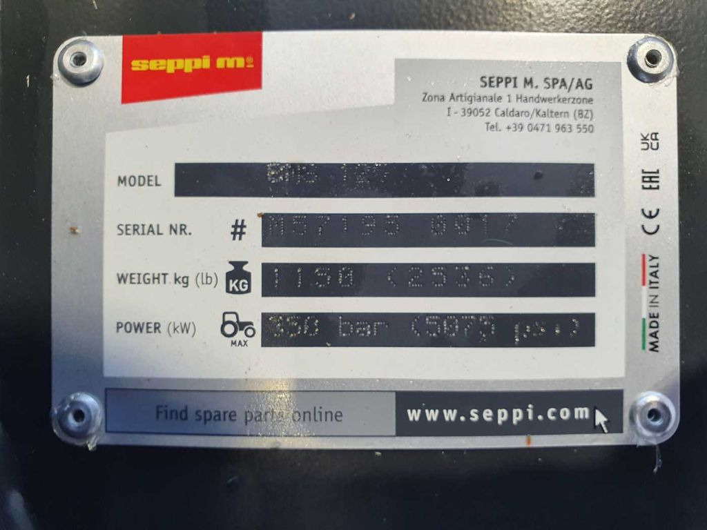 ماكينات قطع الحشائش الغابات جديد Seppi M. BMS 125 / 13-30t /Forstmulcher/lagernd!: صور 14