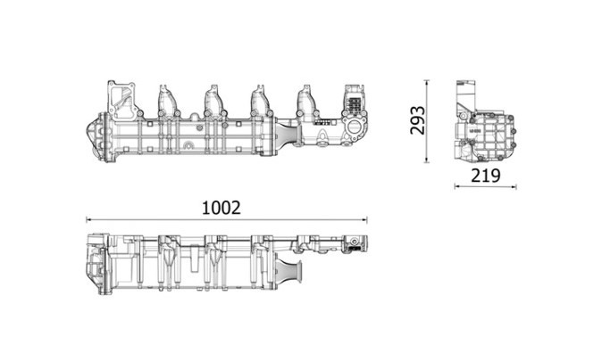 MAHLE EGR Mercedes-Benz Actros MP4/ MP5/ Antos/ Arocs EURO 6 A4711406675 - مبرد EGR - شاحنة: صور 3 MAHLE EGR Mercedes-Benz Actros MP4/ MP5/ Antos/ Arocs EURO 6 A4711406675 - مبرد EGR - شاحنة: صور 3