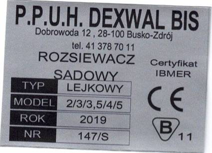 Dexwal fertilizer spreader 300 l - آلة رش الأسمدة: صور 4 Dexwal fertilizer spreader 300 l - آلة رش الأسمدة: صور 4