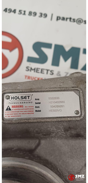 Iveco Occ turbocharger HE500VG F3AE3681 Cursor10 Iveco - الشاحن التوربيني - شاحنة: صور 5 Iveco Occ turbocharger HE500VG F3AE3681 Cursor10 Iveco - الشاحن التوربيني - شاحنة: صور 5