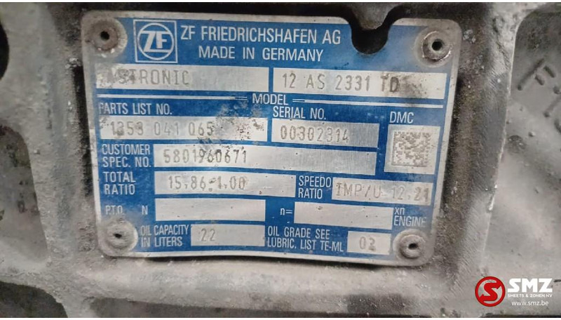 Iveco Occ versnellingsbak + intarder 12AS2331TD Iveco - علبة التروس - شاحنة: صور 5 Iveco Occ versnellingsbak + intarder 12AS2331TD Iveco - علبة التروس - شاحنة: صور 5