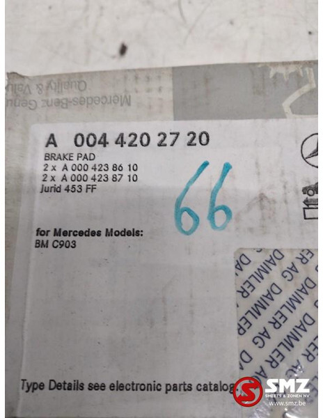 Mercedes-Benz Set remblokken mercedes sprinter w903 a0044202720 - الفرامل الوسادات - شاحنة: صور 2 Mercedes-Benz Set remblokken mercedes sprinter w903 a0044202720 - الفرامل الوسادات - شاحنة: صور 2