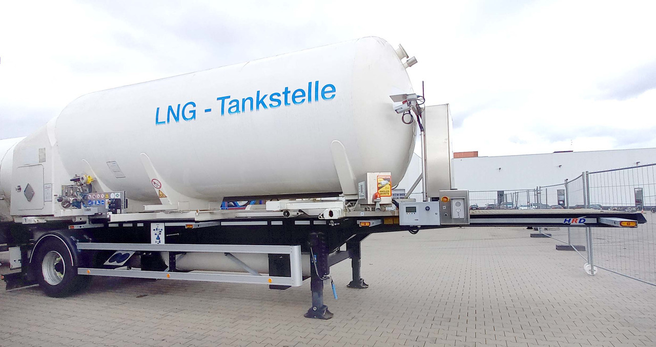 Schwingenschlögel Gas tank semi-trailer used for LNG/CNG mobile filling station Methan Gas Cryogenic - نصف مقطورة صهريج: صور 1 Schwingenschlögel Gas tank semi-trailer used for LNG/CNG mobile filling station Methan Gas Cryogenic - نصف مقطورة صهريج: صور 1