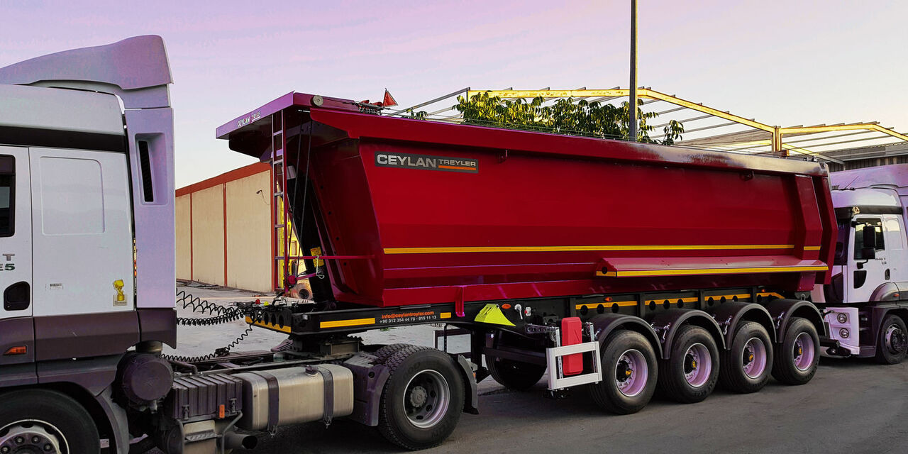 قلابة نصف مقطورة جديد CEYLAN 35-40 M3 4 AXLE TIPPER: صور 8