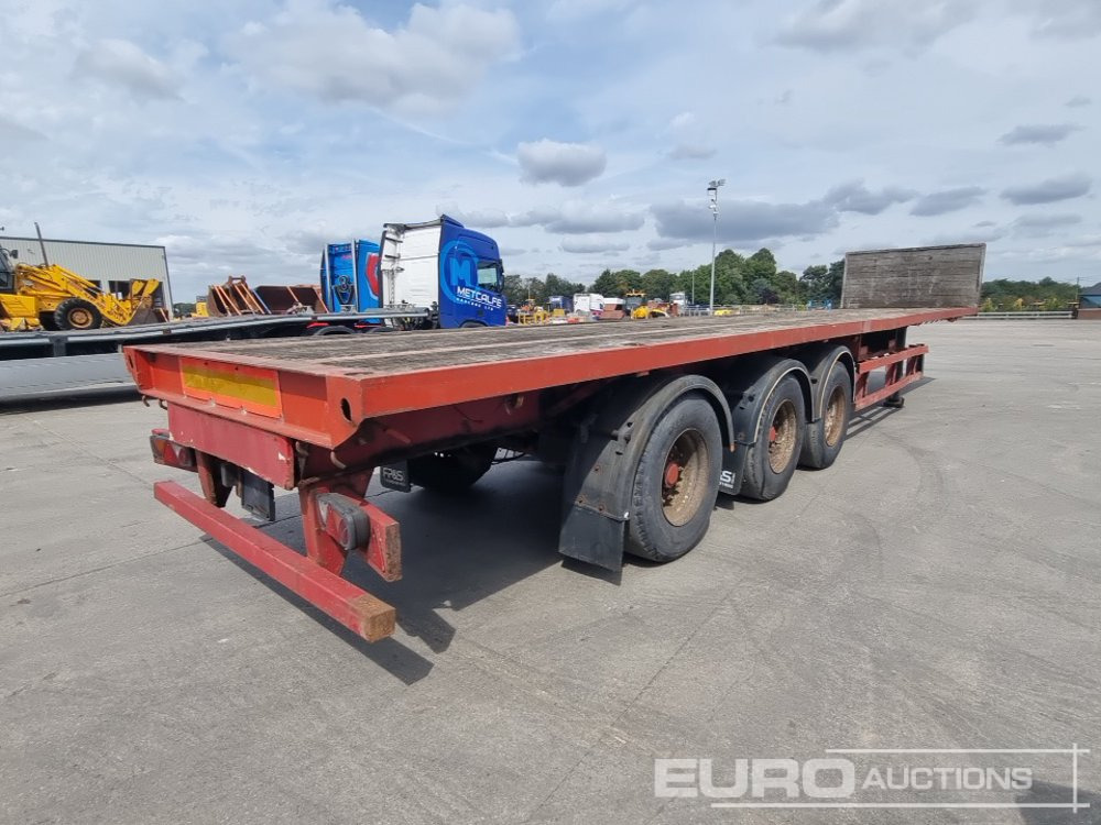 2001 M & G Trailers Tri Axle Flatbed Trailer, Rear Lift Axle, Twist Locks - نصف مقطورة مسطحة: صور 5 2001 M & G Trailers Tri Axle Flatbed Trailer, Rear Lift Axle, Twist Locks - نصف مقطورة مسطحة: صور 5