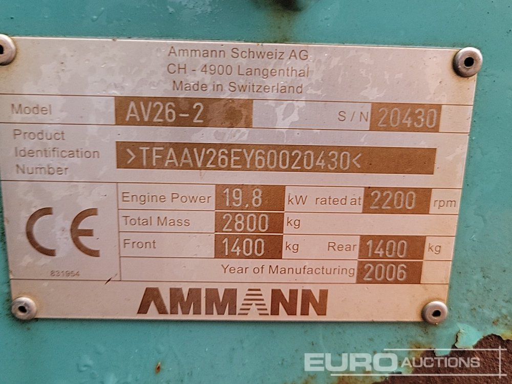 مدحلة 2006 Ammann AV26-2: صور 34