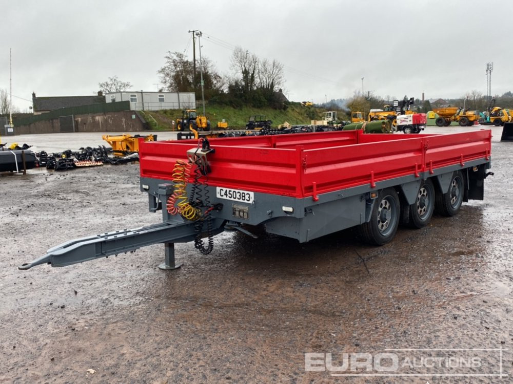 2013 Dooley 10 Ton Tri-Axle Drop Side Drag Trailer - مقطورات مسطحة: صور 1 2013 Dooley 10 Ton Tri-Axle Drop Side Drag Trailer - مقطورات مسطحة: صور 1