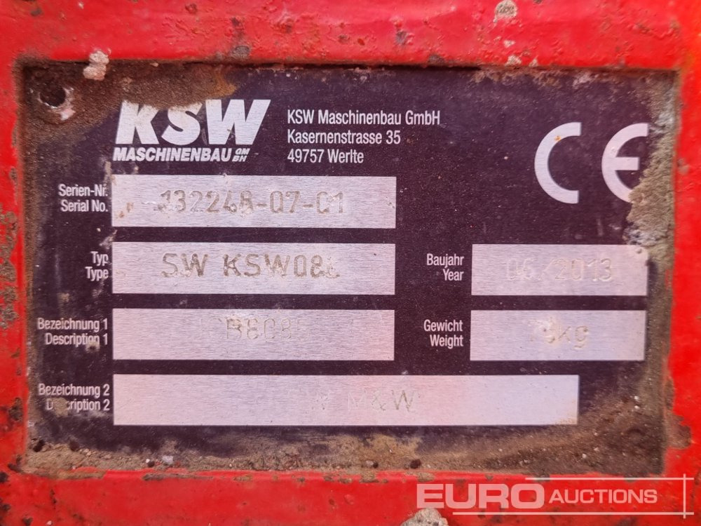 وصلة الربط للمعدات المعلقة 2013 Ksw Manual Dedicated Single Lock QH 45mm Pin to suit 4-6 Ton Excavator: صور 15