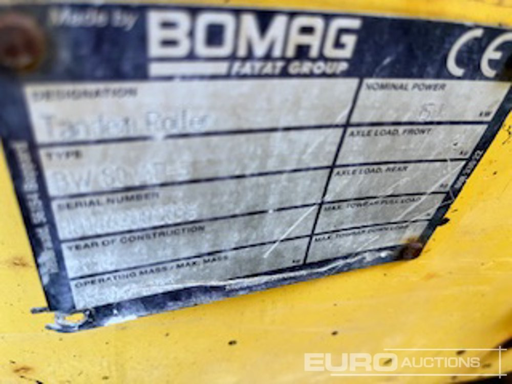 2014 Bomag BW80AD-5 - مدحلة: صور 5 2014 Bomag BW80AD-5 - مدحلة: صور 5