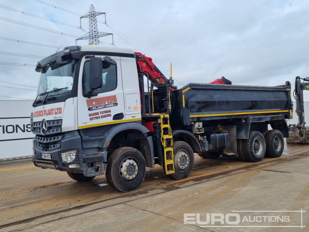 2014 Mercedes Arocs 3240 - قلابات, شاحنة كرين: صور 1 2014 Mercedes Arocs 3240 - قلابات, شاحنة كرين: صور 1