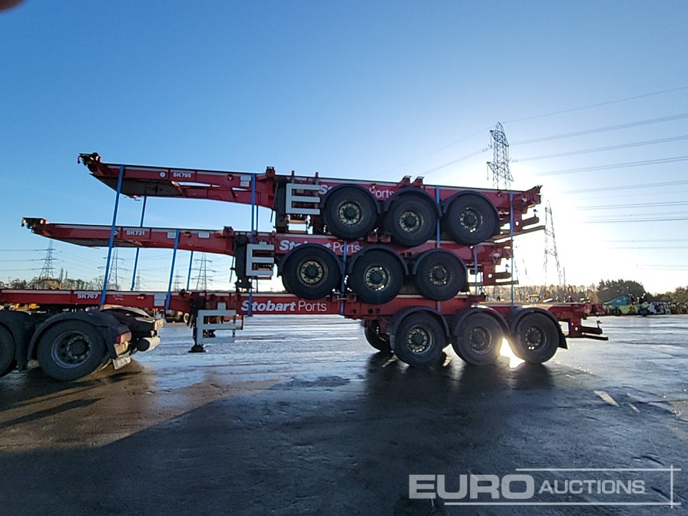 2015 SDC Tri Axle Sliding Skeletal Trailer (3 of) - نصف مقطورة مسطحة: صور 2 2015 SDC Tri Axle Sliding Skeletal Trailer (3 of) - نصف مقطورة مسطحة: صور 2