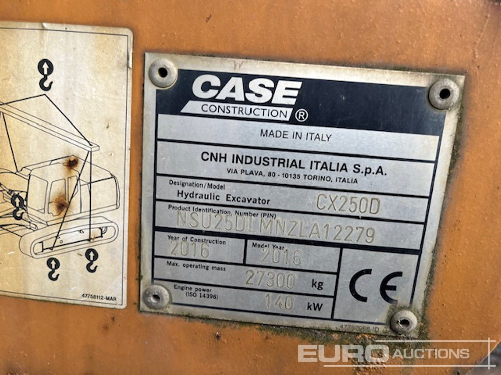 حفارات زحافة 2016 Case CX250D: صور 41 حفارات زحافة 2016 Case CX250D: صور 41