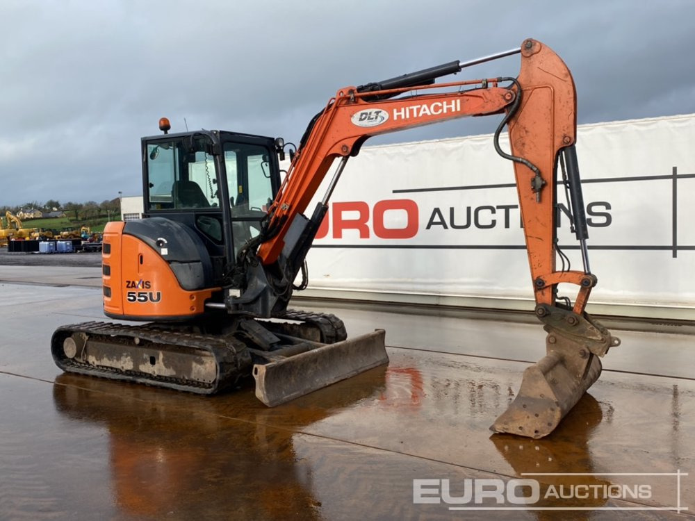 حفارة مصغرة 2016 Hitachi ZX55U-5A CLR: صور 49