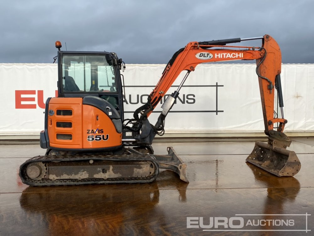 حفارة مصغرة 2016 Hitachi ZX55U-5A CLR: صور 48