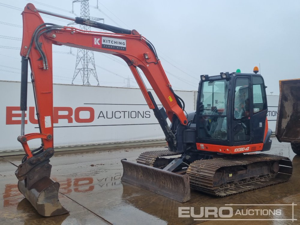 2017 Kubota KX080-4A - حفارة مصغرة: صور 1 2017 Kubota KX080-4A - حفارة مصغرة: صور 1