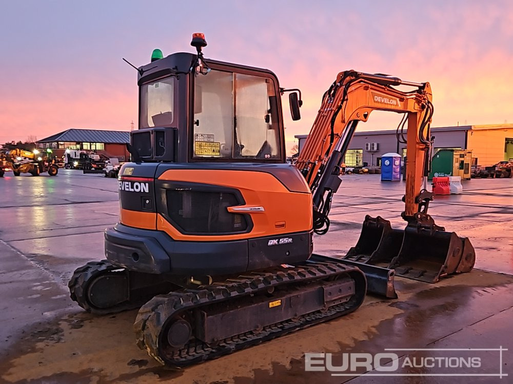 2022 Develon DX55R-7 - حفارة مصغرة: صور 5 2022 Develon DX55R-7 - حفارة مصغرة: صور 5