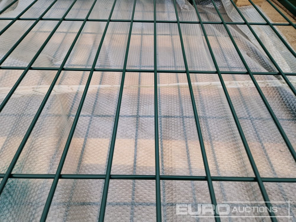 معدات البناء 3m x 2.3m Heavy Duty Galvanized Powder Coated Gate (2 of), 100mm x 100mm Post (2 of), Assembly Kit (Green): صور 10