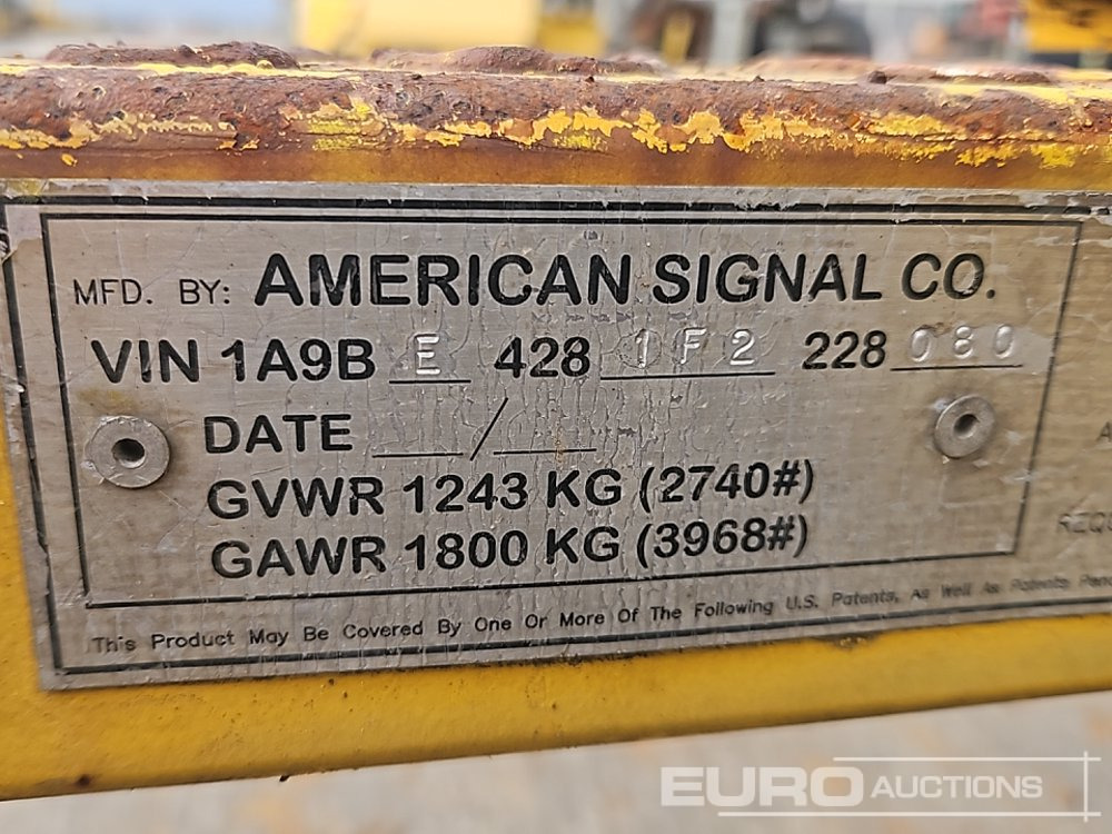 مقطورة لنقل المعدات American Signal Co 42100: صور 29