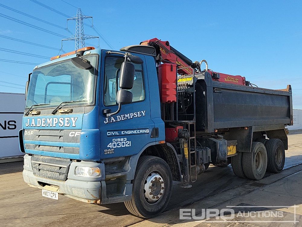DAF CF75 310 - قلابات, شاحنة كرين: صور 1 DAF CF75 310 - قلابات, شاحنة كرين: صور 1