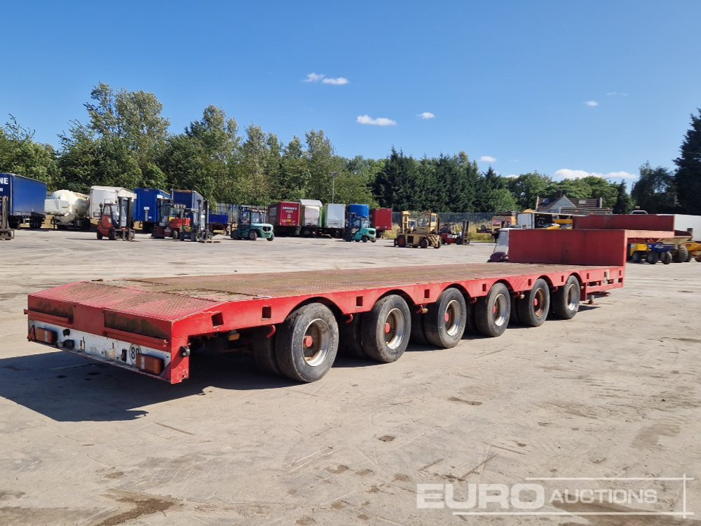 ES-GE 6 Axle Step Frame Extendable Low Loader Trailer, 4 Axle Steer, Air Brakes, Auto Lube - عربة مسطحة منخفضة نصف مقطورة: صور 5 ES-GE 6 Axle Step Frame Extendable Low Loader Trailer, 4 Axle Steer, Air Brakes, Auto Lube - عربة مسطحة منخفضة نصف مقطورة: صور 5