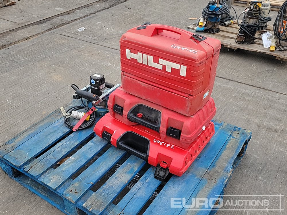 Hilti DD110-D 110Volt Hammer Drill, DGH130 110Volt Angle Grinder, DC-SE20 110Volt Chase Cutter, Refina 110Volt Concrete Planer - معدات البناء: صور 1 Hilti DD110-D 110Volt Hammer Drill, DGH130 110Volt Angle Grinder, DC-SE20 110Volt Chase Cutter, Refina 110Volt Concrete Planer - معدات البناء: صور 1