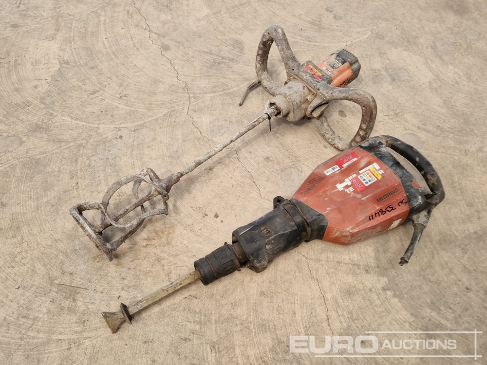 Hilti TE1000-AVR Breaker & Belle Paddle Mixer (2 of)(Spares) - معدات البناء: صور 1 Hilti TE1000-AVR Breaker & Belle Paddle Mixer (2 of)(Spares) - معدات البناء: صور 1