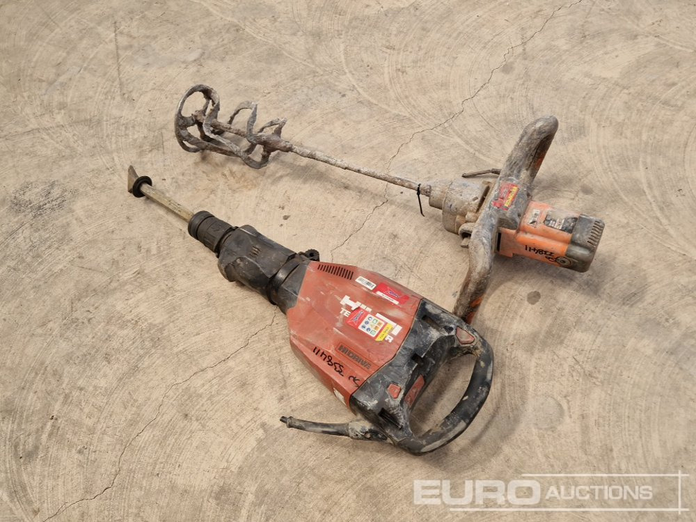 Hilti TE1000-AVR Breaker & Belle Paddle Mixer (2 of)(Spares) - معدات البناء: صور 2 Hilti TE1000-AVR Breaker & Belle Paddle Mixer (2 of)(Spares) - معدات البناء: صور 2