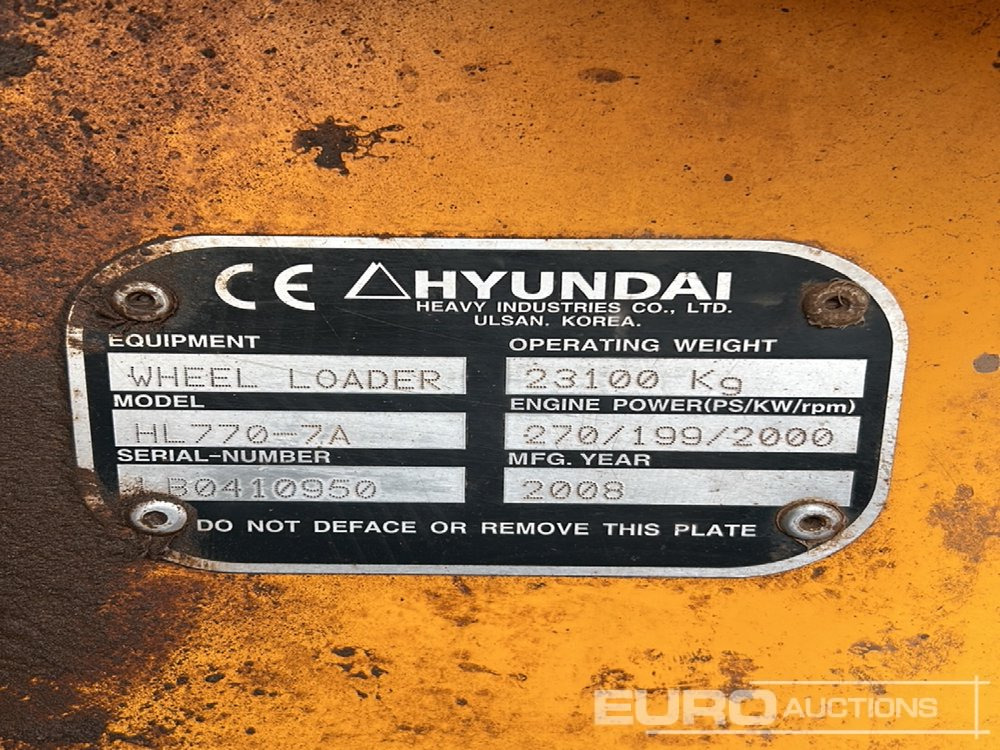 Hyundai HL770-7A - اللودر بعجل: صور 2 Hyundai HL770-7A - اللودر بعجل: صور 2