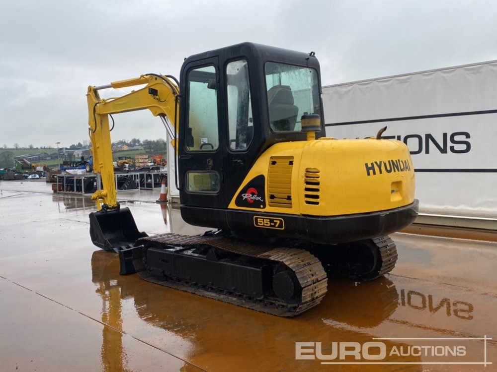 Hyundai R55-7 - حفارة مصغرة: صور 3 Hyundai R55-7 - حفارة مصغرة: صور 3