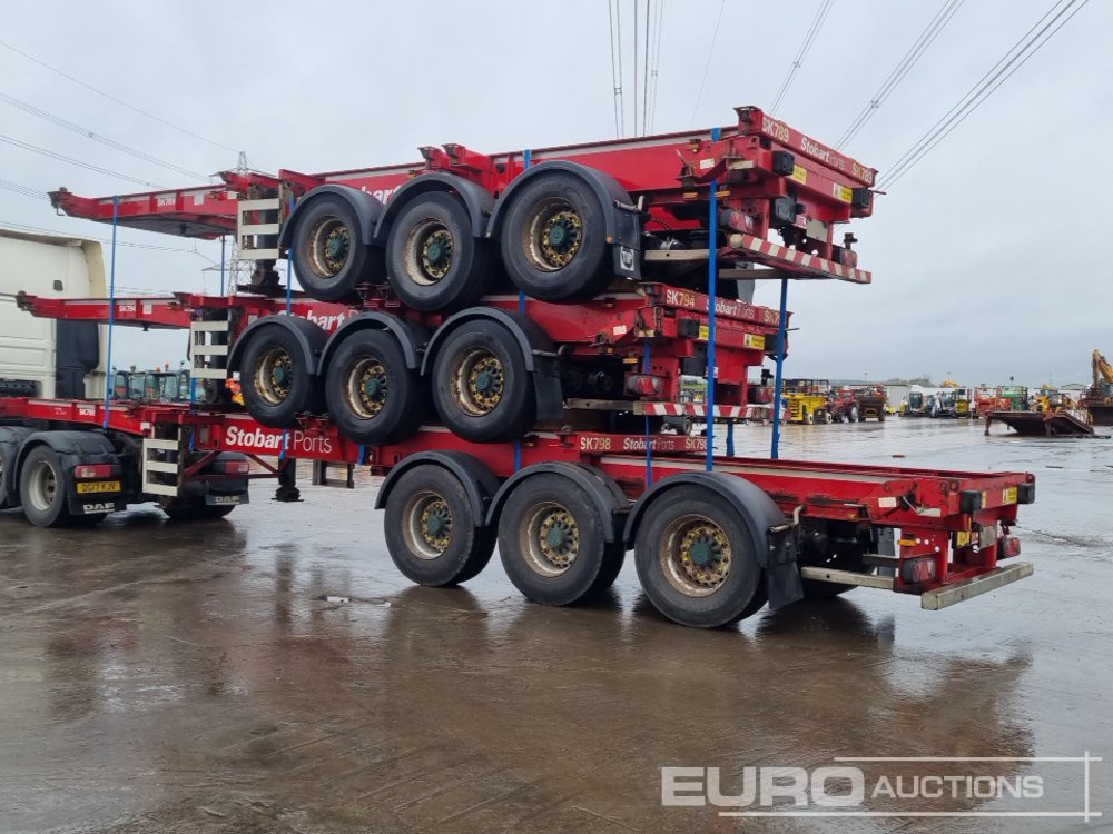 SDC Tri Axle Sliding Skeletal Trailer (3 of) - نصف مقطورة مسطحة: صور 3 SDC Tri Axle Sliding Skeletal Trailer (3 of) - نصف مقطورة مسطحة: صور 3