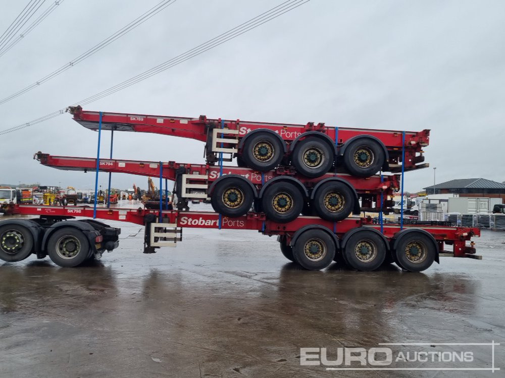 SDC Tri Axle Sliding Skeletal Trailer (3 of) - نصف مقطورة مسطحة: صور 2 SDC Tri Axle Sliding Skeletal Trailer (3 of) - نصف مقطورة مسطحة: صور 2