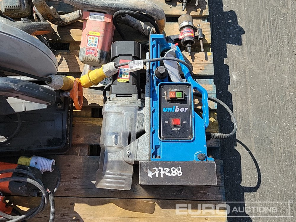 معدات البناء Unibor 110 Vot Mag Drill, Alfra Rotabest 110 Volt Mag Drill, 110 Volt Paddle Mixer (3 of), 100Volt Evolution Cut off Saw, 110 Volt REMS Sander: صور 26