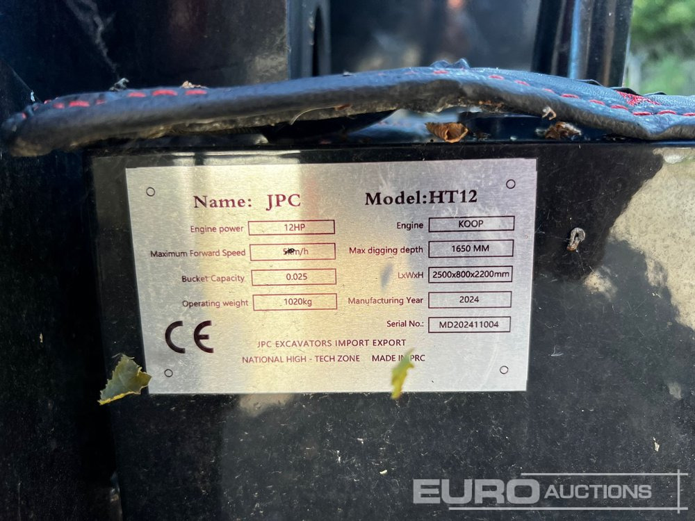 Unused 2024 JPC HT12 - حفارة مصغرة: صور 3 Unused 2024 JPC HT12 - حفارة مصغرة: صور 3