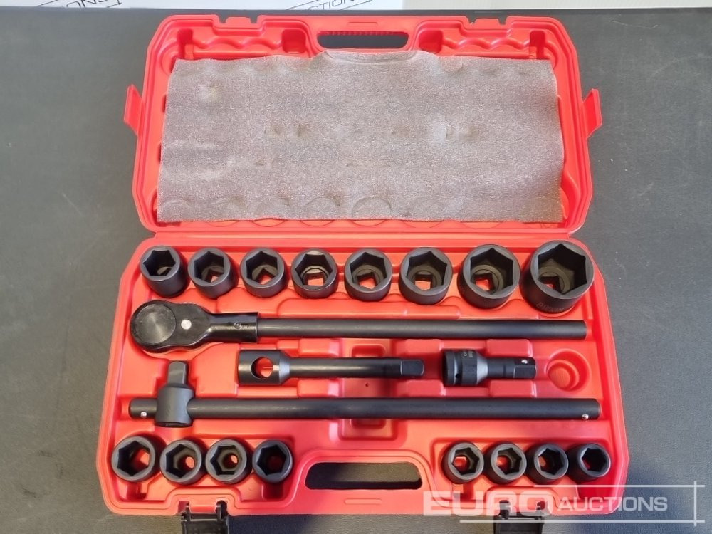 Unused 2025 Boss 3/4" 21pc Heavy Duty Pneumatic Socket Set, 4" Connecting Rod, 8" Connecting Rod, Quick Ratchet Wrench, 20" Sliding Rod - معدات البناء: صور 1 Unused 2025 Boss 3/4" 21pc Heavy Duty Pneumatic Socket Set, 4" Connecting Rod, 8" Connecting Rod, Quick Ratchet Wrench, 20" Sliding Rod - معدات البناء: صور 1