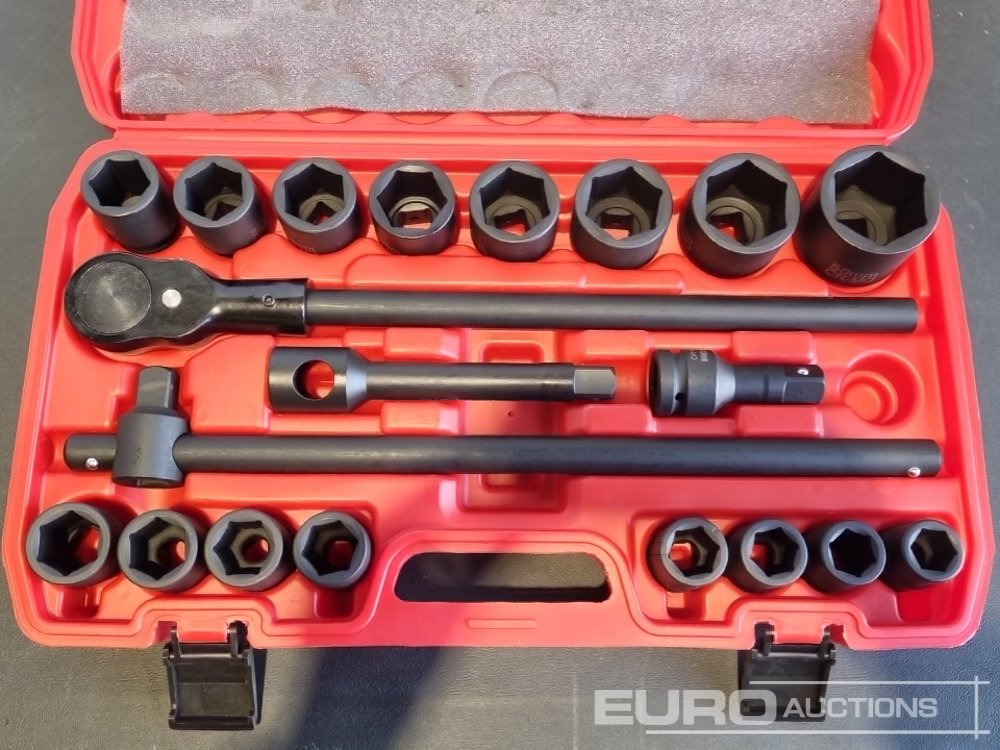 Unused 2025 Boss 3/4" 21pc Heavy Duty Pneumatic Socket Set, 4" Connecting Rod, 8" Connecting Rod, Quick Ratchet Wrench, 20" Sliding Rod - معدات البناء: صور 5 Unused 2025 Boss 3/4" 21pc Heavy Duty Pneumatic Socket Set, 4" Connecting Rod, 8" Connecting Rod, Quick Ratchet Wrench, 20" Sliding Rod - معدات البناء: صور 5