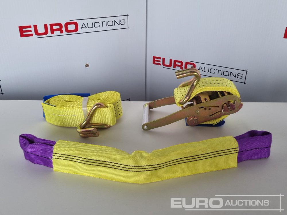 معدات البناء Unused Boss 4M x 50mm 5 Ton Ratchet Straps with Sling (4 of): صور 24