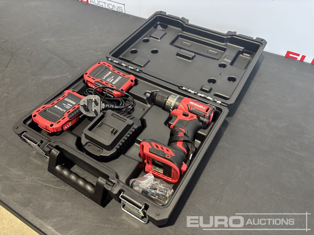 Unused CIW-338D 3/8" Brushless Drill, 2 x 2.0AH Battery with Charger (Makita Style with Impact Function) - معدات الورش: صور 1 Unused CIW-338D 3/8" Brushless Drill, 2 x 2.0AH Battery with Charger (Makita Style with Impact Function) - معدات الورش: صور 1