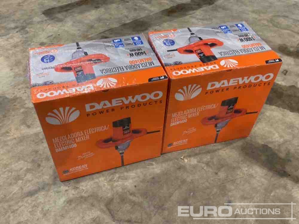 Unused Daewoo DAEM1400 1400W Paddle Mixer (2 of) - معدات الورش: صور 1 Unused Daewoo DAEM1400 1400W Paddle Mixer (2 of) - معدات الورش: صور 1