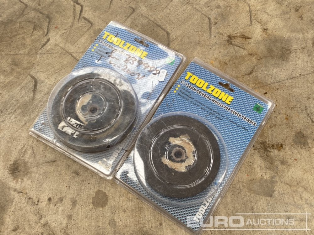 Unused Toolzone 6" Disc Wheels for Bench Grinder - معدات الورش: صور 3 Unused Toolzone 6" Disc Wheels for Bench Grinder - معدات الورش: صور 3