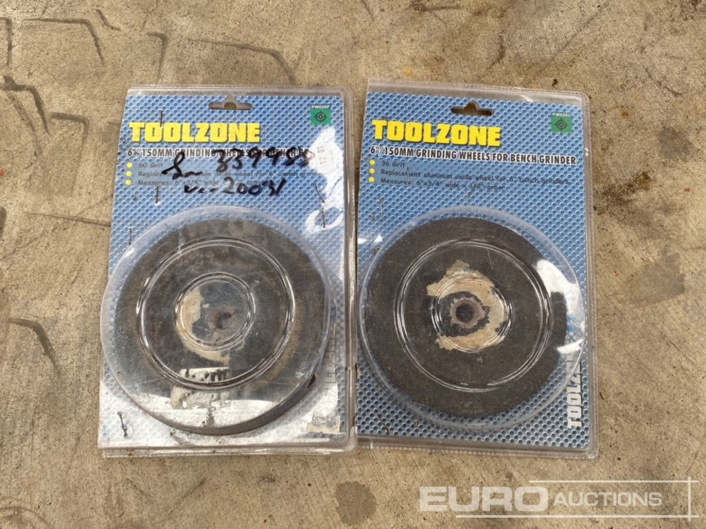 Unused Toolzone 6" Disc Wheels for Bench Grinder - معدات الورش: صور 2 Unused Toolzone 6" Disc Wheels for Bench Grinder - معدات الورش: صور 2