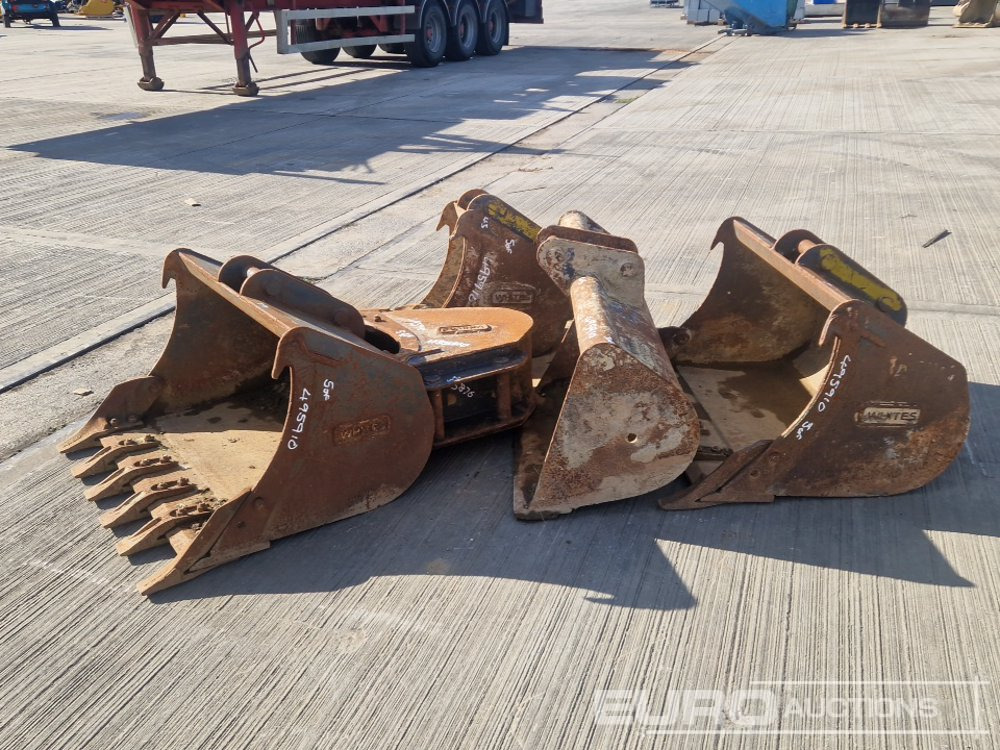 Whites 60" Ditching, 36", 36", 12", 12" Digging Bucket 45mm Pin to suit 4-6 Ton Excavator - بكت: صور 2 Whites 60" Ditching, 36", 36", 12", 12" Digging Bucket 45mm Pin to suit 4-6 Ton Excavator - بكت: صور 2