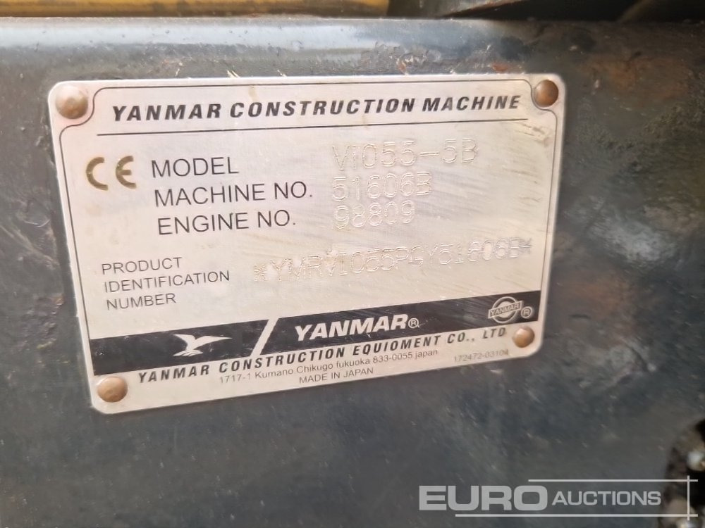 حفارة مصغرة Yanmar Vi055-5B: صور 48