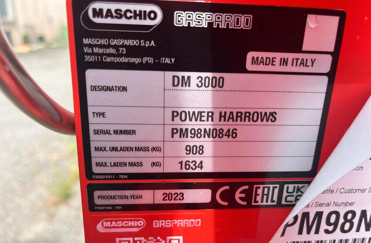 Erpice rotante nuovo Maschio DM 300 - مسلفة القوة: صور 4 Erpice rotante nuovo Maschio DM 300 - مسلفة القوة: صور 4