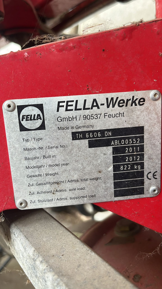 Voltafieno usato Fella TH6606 - لمّامَة القش: صور 2 Voltafieno usato Fella TH6606 - لمّامَة القش: صور 2