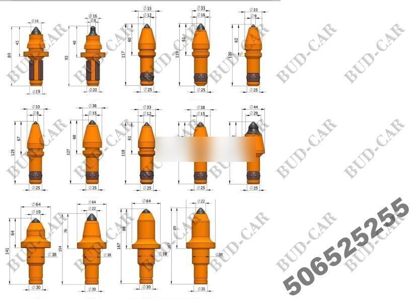 New Rotary Carbide Rock teeth for asphalt milling machine - قطع الغيار - ماكينات لصقل الأسفلت: صور 5 New Rotary Carbide Rock teeth for asphalt milling machine - قطع الغيار - ماكينات لصقل الأسفلت: صور 5