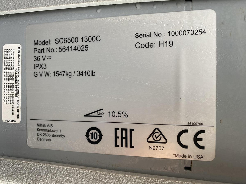 ماكينة فرك وتجفيف Nilfisk SC6500 1300C, Veeg- Schrobmachine: صور 17