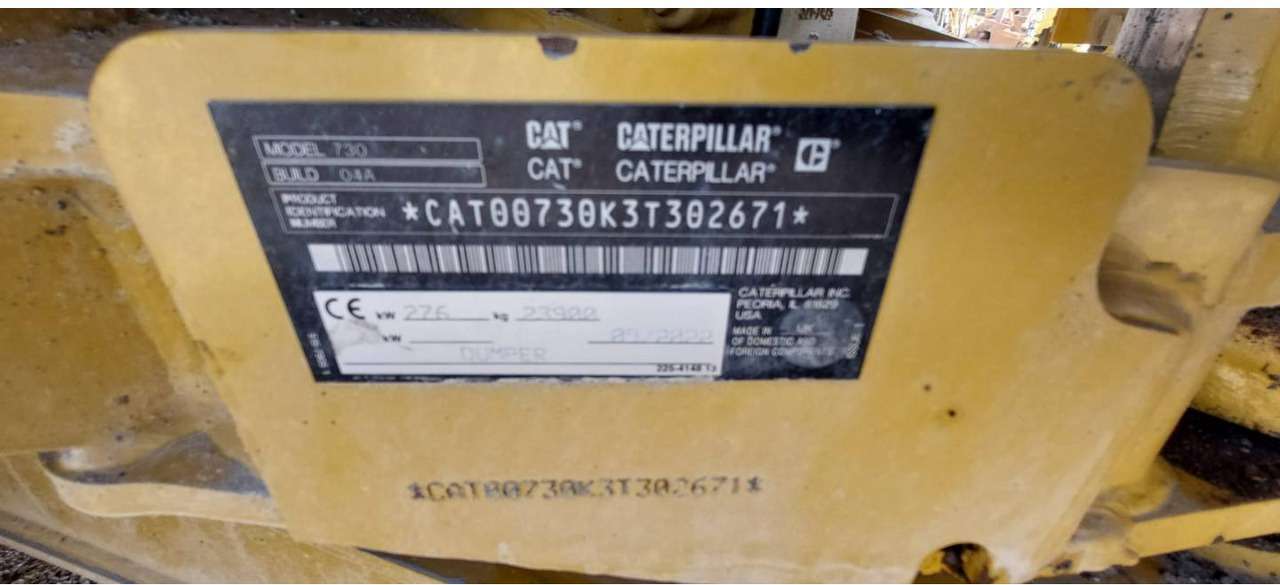 CAT 730 - شاحنة مفصلية: صور 5 CAT 730 - شاحنة مفصلية: صور 5