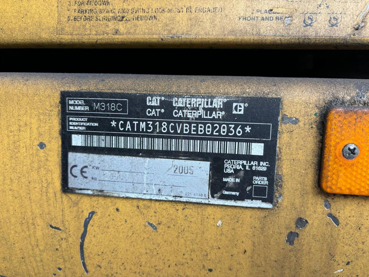 CAT M318C - حفارة على عجلات: صور 5 CAT M318C - حفارة على عجلات: صور 5