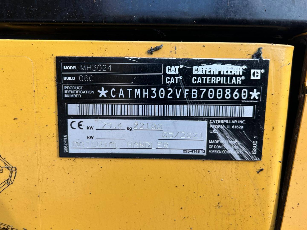 CAT MH3024-1 - حفارة على عجلات: صور 5 CAT MH3024-1 - حفارة على عجلات: صور 5